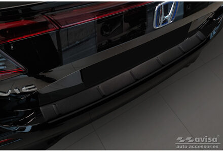 Honda Matzwart RVS Bumper beschermer passend voor Honda Civic XI HB 2022- 'Ribs' AV240327