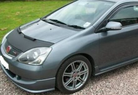 Honda Motorkapsteenslaghoes Honda Civic 3 deurs / TypeR 2002-2004 zwart