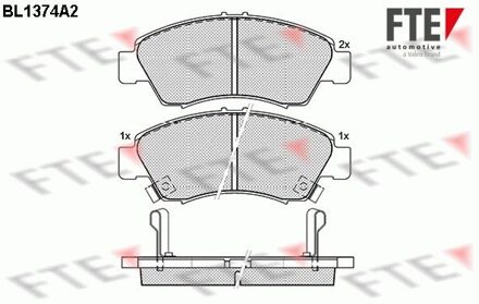 Honda Remblokken set BL1374A2
