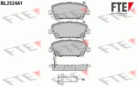 Honda Remblokken set BL2524A1