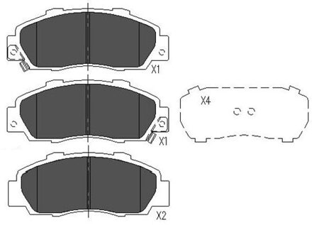 Honda Remblokken set KBP2002