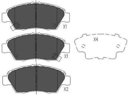 Honda Remblokken set KBP2003