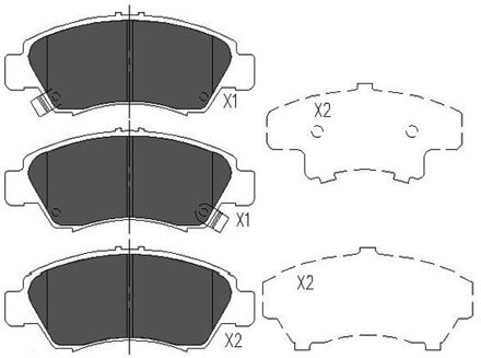 Honda Remblokken set KBP2004
