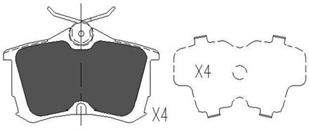 Honda Remblokken set KBP2011