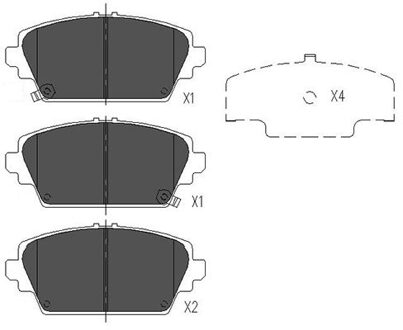 Honda Remblokken set KBP2012