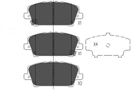 Honda Remblokken set KBP2013