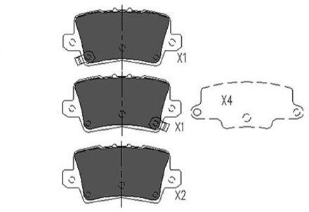 Honda Remblokken set KBP2014
