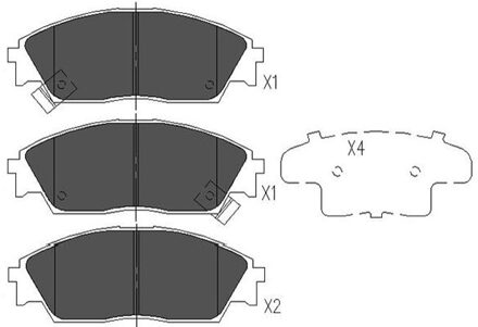 Honda Remblokken set KBP2022