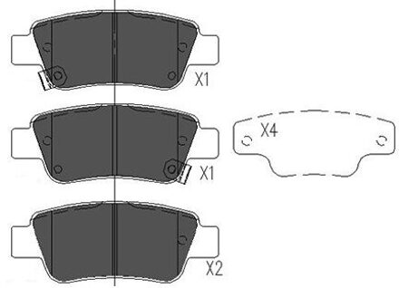 Honda Remblokken set KBP2042