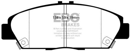 Honda Remblokkenset EBC Ultimax2 DP975 DP975