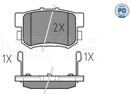 Honda Remblokkenset, schijfrem 0252171914PD