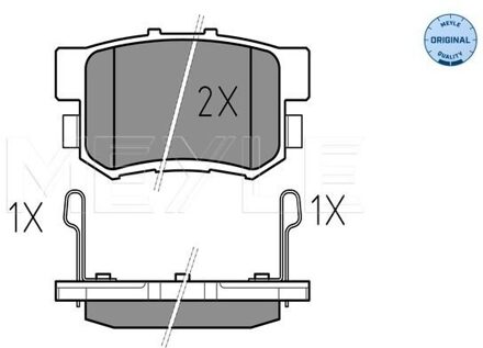 Honda Remblokkenset, schijfrem 0252171914W
