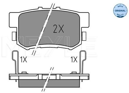 Honda Remblokkenset, schijfrem 0252373615