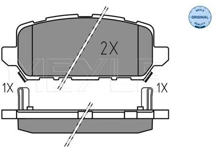 Honda Remblokkenset, schijfrem 0252594717