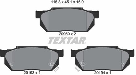 Honda Remblokkenset, schijfrem 2095902