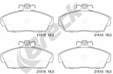 Honda Remblokkenset, schijfrem 215150070210