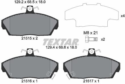 Honda Remblokkenset, schijfrem 2151503