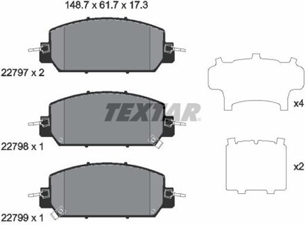 Honda Remblokkenset, schijfrem 2279701
