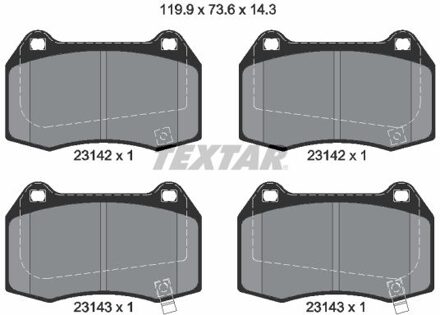 Honda Remblokkenset, schijfrem 2314201