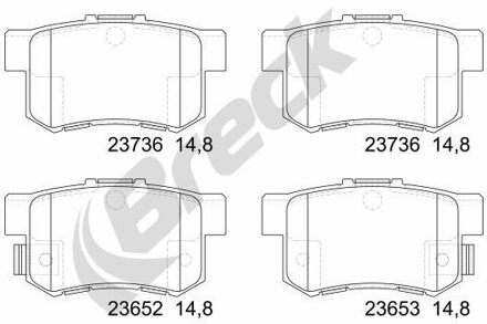 Honda Remblokkenset, schijfrem 236520070400