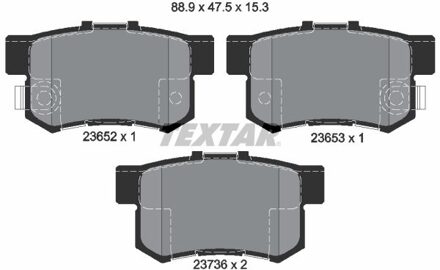Honda Remblokkenset, schijfrem 2365201