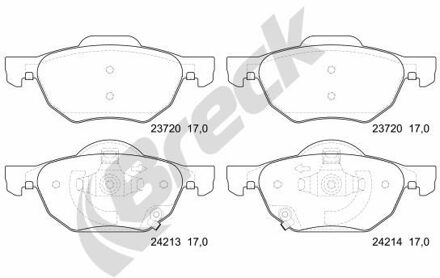Honda Remblokkenset, schijfrem 237200070110