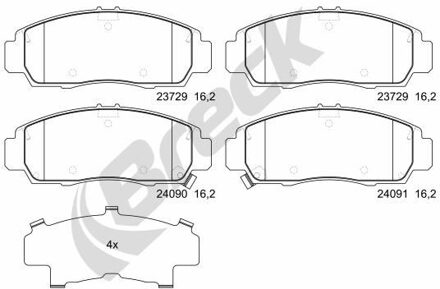 Honda Remblokkenset, schijfrem 237290070100