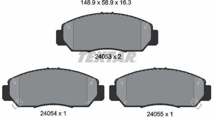 Honda Remblokkenset, schijfrem 2405301