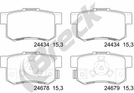 Honda Remblokkenset, schijfrem 244340070400