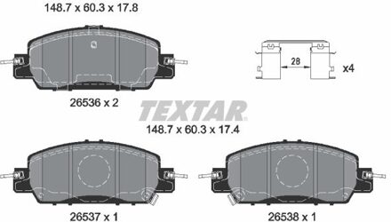 Honda Remblokkenset, schijfrem 2653601