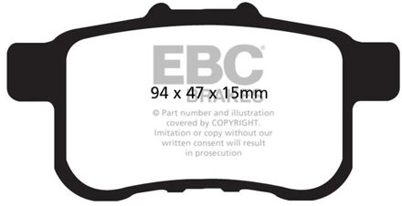 Honda Remblokkenset, schijfrem DP1987