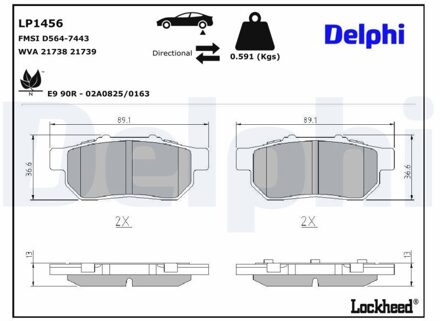 Honda Remblokkenset, schijfrem LP1456