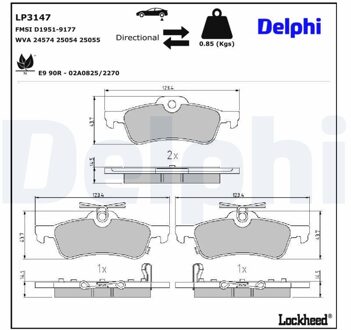 Honda Remblokkenset, schijfrem LP3147
