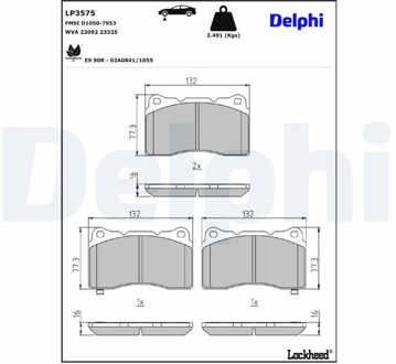 Honda Remblokkenset, schijfrem LP3575