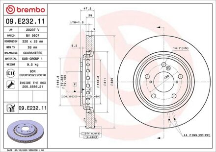 Honda Remschijf 09E23211