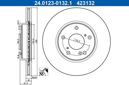 Honda Remschijf 24012301321