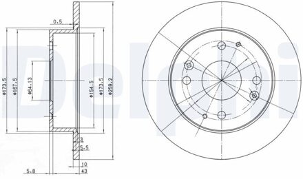 Honda Remschijf BG2666