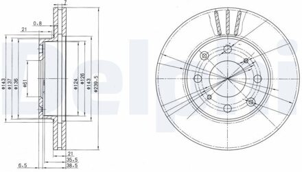 Honda Remschijf BG2673