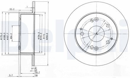 Honda Remschijf BG3745