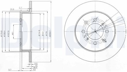 Honda Remschijf BG3793