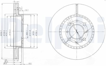 Honda Remschijf BG3965