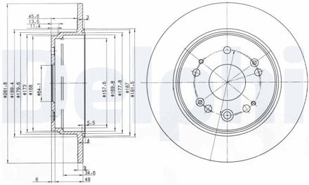 Honda Remschijf BG3979