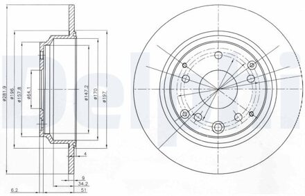 Honda Remschijf BG4095