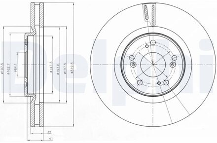 Honda Remschijf BG4225