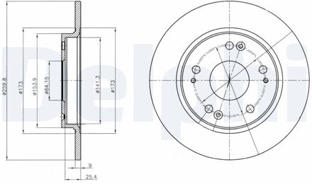 Honda Remschijf BG4280