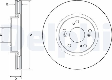 Honda Remschijf BG4698C