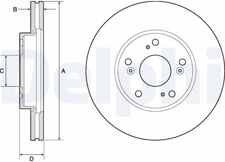Honda Remschijf BG4741C