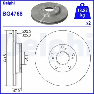 Honda Remschijf BG4768