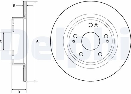 Honda Remschijf BG4801C