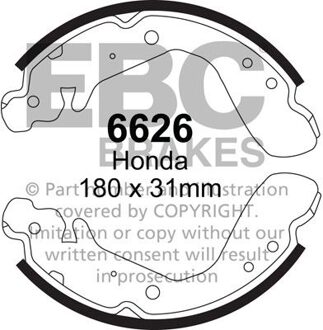 Honda Remschoenset 6626